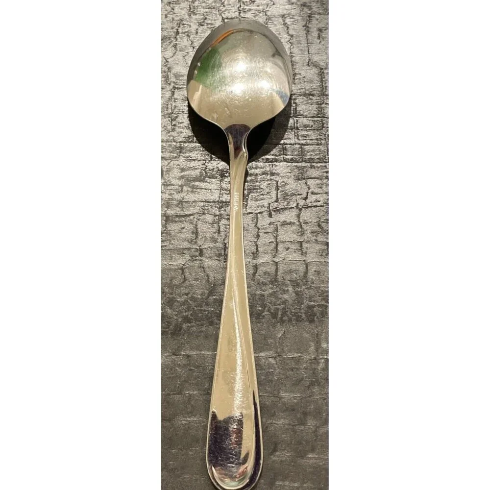 Oneida Stainless Flight Reliance Serving Spoon Flatware Vintage Stainless‎